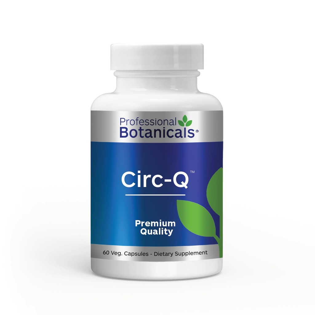 Botaniques professionnelles Circ-Q - Supplément de soutien de la circulation sanguine et de santé de la veine - 60 capsules de légumes