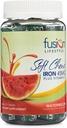 Supplément de fer pour les femmes et les hommes, pastèque aromatisée en fer doux Chew Plus vitamine C pour carence en fer et anémie, 1 mois d'approvisionnement, 30 comtes