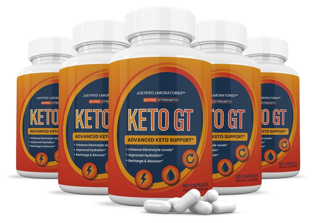 (5 verpakkingen) Keto GT Keto Pillen 1275MG Nieuwe en verbeterde formule bevat Apple Cider Vinegar Extra Virgin Olive Oil Powder Green Tea Leaf 300 capsules