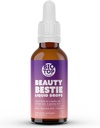 Beauty Bestie Vegan Liquid Drops, Biotin, Vitamine C, Hyaluronzuur, Multi-Benefit Vitamines Blend om gezonde haren, huid en nagels groei te ondersteunen, Suikervrij 1 floz.