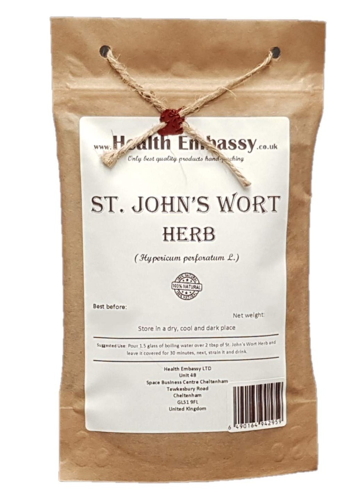 Health Embassy St. John's Wort Herb Tea | Hypericum Perforatum L | Herbal Tea (50g)
