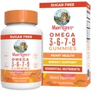 MaryRuth Organics Omega végétalien 3 6 7 9 Gummies , jusqu'à 4 mois d'approvisionnement , supplément Omega 3 avec huile de lin , Omega 3 Gummies , sans goût de poisson , non-OGM , 120 Compte