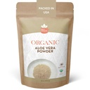 Biologische Aloë Vera Powder for Skin & Hair 8 oz. - Aloë Barbadensis - voedende gezicht masker voor natuurlijke schoonheid, USDA Certified Organic & Non-GMO