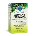 Natuurlijke factoren Whole Earth & Sea, Women's Prenatale Multivitamine en Minerale, Whole Food Supplement, Vegan, 60 Tablets