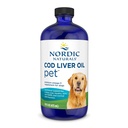 Nordic Naturals Pet Cod Liver Oil, Unflavored - 16 oz - 1048 mg Omega-3 per theelepel - Visolie voor honden met EPA & DHA - bevordert huid, jas, & Immune Health