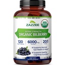 Zazzee USDA Biologische bosbessen 20:1 Extract, 6000 mg Sterkte, 120 Vegan Capsules, 4 maanden Supply, genormaliseerd en geconcentreerd 20X Extract, 100% vegetarisch, all-natural, niet-GMO, Made in The USA