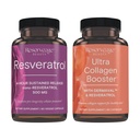 Réserve Resveratrol & Ultra Collagen Booster - Capsules Resveratrol & Collagen pour le soutien cellulaire et cutané - Caractéristiques Dermaval - 60 Capsules, 90 Capsules Ultra Collagen Booster
