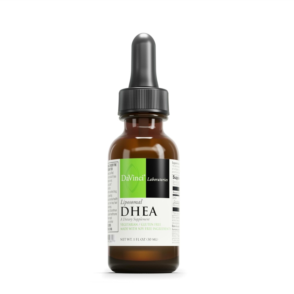 DAVINCI Labs Liposomale DHEA - Liquid Dietary Supplement to Support Immune System, Thyroid Health and Healthy Hormone Levels* - with DHEA (Dehydroepiandrosteron) and Stevia Leaf Extract - 30 ml
