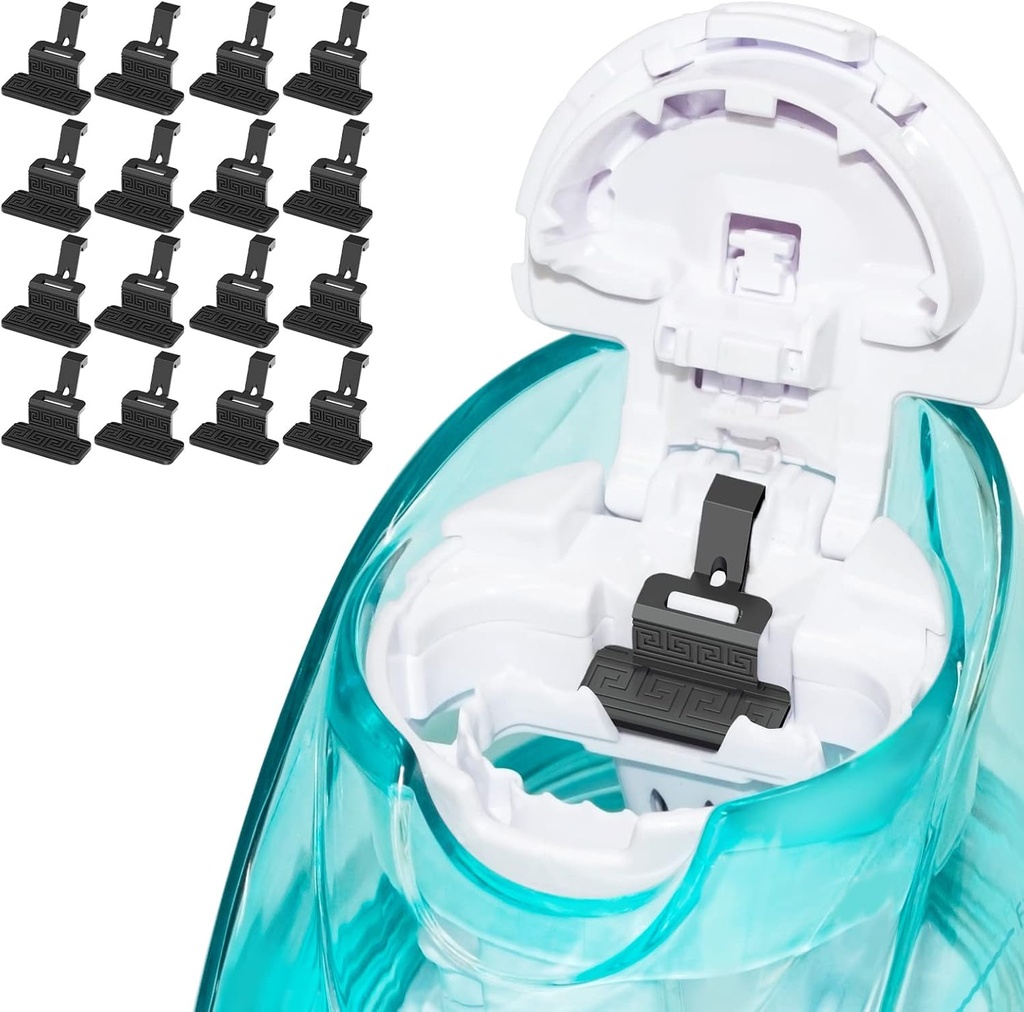 FireAnt Siliconen Saline Pods Refills Accessoires Compatibel met Nasal Care, 16 Pack Herbruikbare Siliconen Zout Pads Refills Vervangingen, Gemakkelijke bediening (zwart 16 Packs)