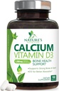 Calciumsupplement 1200 mg - met vitamine D3 voor beste absorptie - Ondersteunt Immune Health, Bones & Teeth - Nature's Calcium Carbonate + 1600 IE D3 - Gebotteld in de VS voor vrouwen & mannen - 180 tabletten