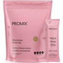 ProMix Nutrition Electrolytes Packs d'hydratation en poudre - sel rose himalayen, magnésium, potassium, vitamine C - pastèque salée, légèrement sucrée - 30 portions (paquet de 30)