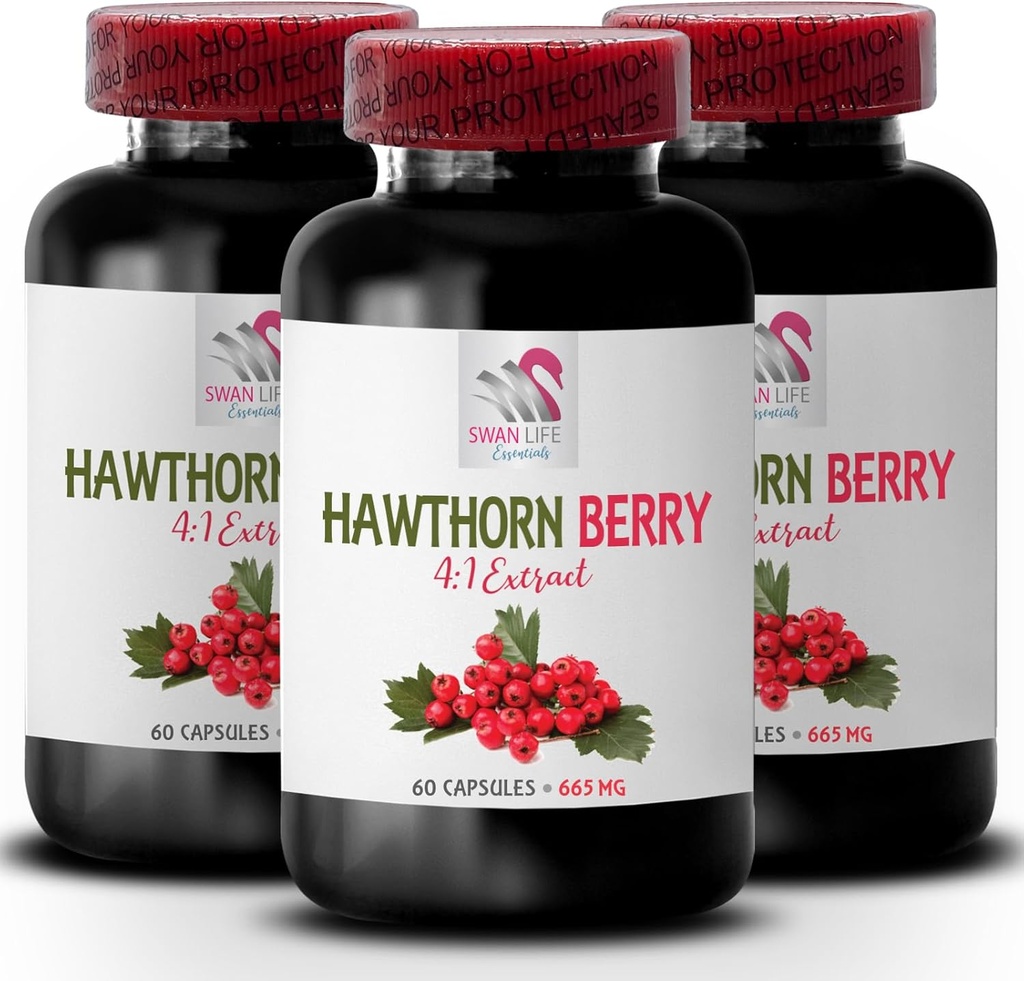 hawthorn bessen extract - HAWTHORN BERRIES EXTRACT - hawthorn bessen capsules, hawthorn extract supplement, antioxidanten supplement voor vrouwen, antioxidanten supplement voor de huid 3 fles 180 capsules