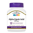 21st Century Healthcare Alpha Lipoïnezuur 200 mg, 60 Count Vegetarian Capsules