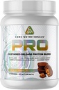 Noyau nutritionnel Pro libération prolongée Mélange de protéines de lactosérum avec enzymes digestives $ 25g Protéine, 2g Carbs $ Pas de remplissage $ 2 Pound (coupe de beurre d'arachide chocolatée)
