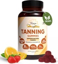Looien Gummies, Dagelijkse Gummie met Beta-Caroteen & Vitamine C & Astaxanthine, Natuurlijke Tanning Supplement, Vegan, Non-GMO - 180 Gummies Pack of 3
