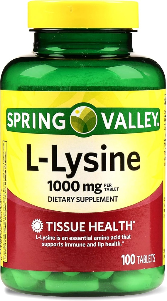Spring Valley - L-Lysine 1000 mg, 100 tabletten