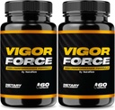 NutraRize (Pack van 2 Vigor Force voor mannen, High Performance Man Capsules, All Natural Dietary Supplement voor algemene gezondheid en wellness, Officiële Pillen 50 Review (120 Capsules)
