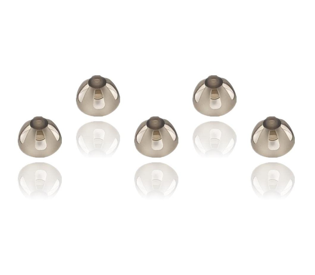 Resound Sure Fit Hoorhulp Domes Smoky Gray Tips Oorstukken Comfortabel voor Open Fit BTE Geluidsversterker PSAP Kit Onzichtbaar 10mm (L x 5)