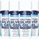 Colloïdale zilveren gel Extra sterkte - 35ppm Geactiveerde Colloïdale zilveren gel voor maximale sterkte - Made in USA - Gestructureerde formule in een handige 4 Pack