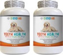 Hondenademtabletten - Geavanceerde Tanden Gezondheid voor honden - Vecht Bad adem - Best Looking Gums and Teeth - Vitamine c voor Honden Pillen - 120 tabletten (2 flessen)