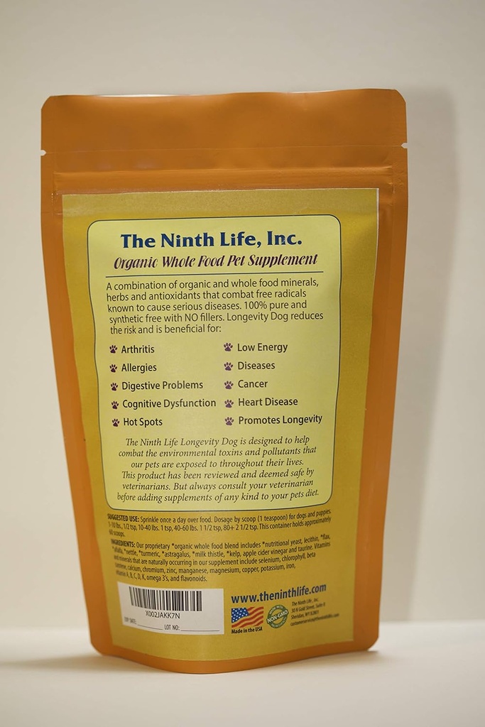 Organic Dog Vitamin Supplement - Longevity Dog (11,2 oz.)