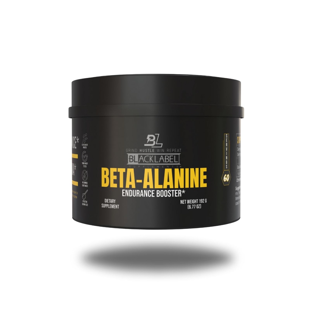 BLACKLABEL Supplementen Beta-Alanine Powder, 60 Servings 