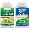 Best Naturals Alpha Lipoïnezuur 200 Mg & Acetyl L-Carnitine 500 Mg