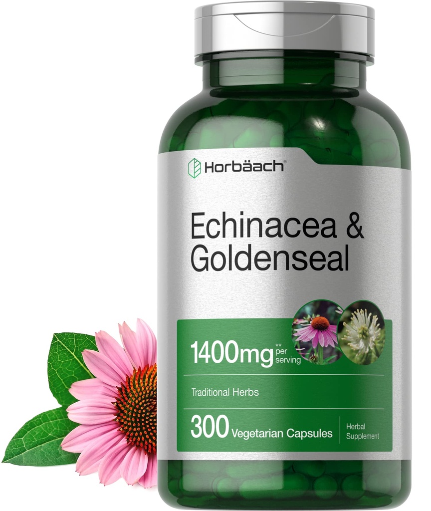 Horbäach Echinacea Goldenseal Capsules 