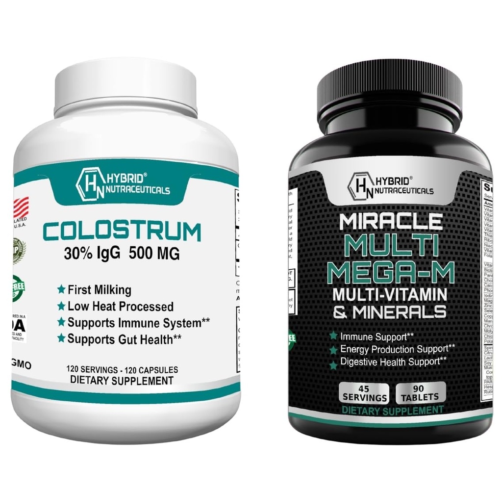 Prise en charge du système immunitaire: Bovine Colostrum & MiracleMulti MEGA