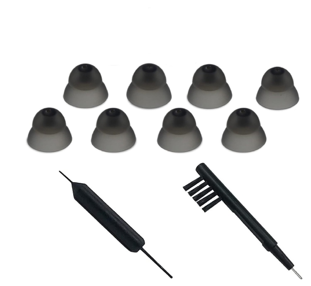 Hoorhulp oor Domes Schoonmaakgereedschap Hoorhulp Sluit Domes voor Resound Sure Fit Style RIC RITE en Open BTE Hoorversterker met borstel Cleaner(S Maat 8PCS)
