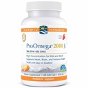 Nordic Naturals ProOmega 2000 Jr., Aardbei Smaak - 60 Zachte Gels - 1120 mg Omega-3 - Ultra Potent Fish Oil - EPA & DHA - Promoot Hersenen, Hart, & Immuun Gezondheid - Non-GMO - 30 porties