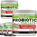 8oz Probiotica Poeder + 240ct Hennep Glucosamine Joint Supplement Bundle - Relieves Diarree + Joint Pain Relief - Digestieve Enzymen + Prebiotica + Omega 3, Hemp Oil + Chondroitin, MSM - Made in USA