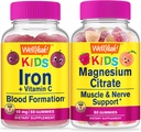 WellYeah Iron + Vitamine C Kids + Magnesium Citrate Kids, Gummies Bundle - Grote Proeverij, Vitamine Supplement, Glutenvrij, GGO-vrij, Kauwgom