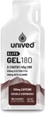 Unived Elite Gel 180-2:1 Ratio of Simple & Complex Carbs with Beta Alanine & Essential Electrolytes - for Endurance Atletes Runners & Cyclists -180kcal - Double Espresso - 100mg Cafeïne - Pack of 6