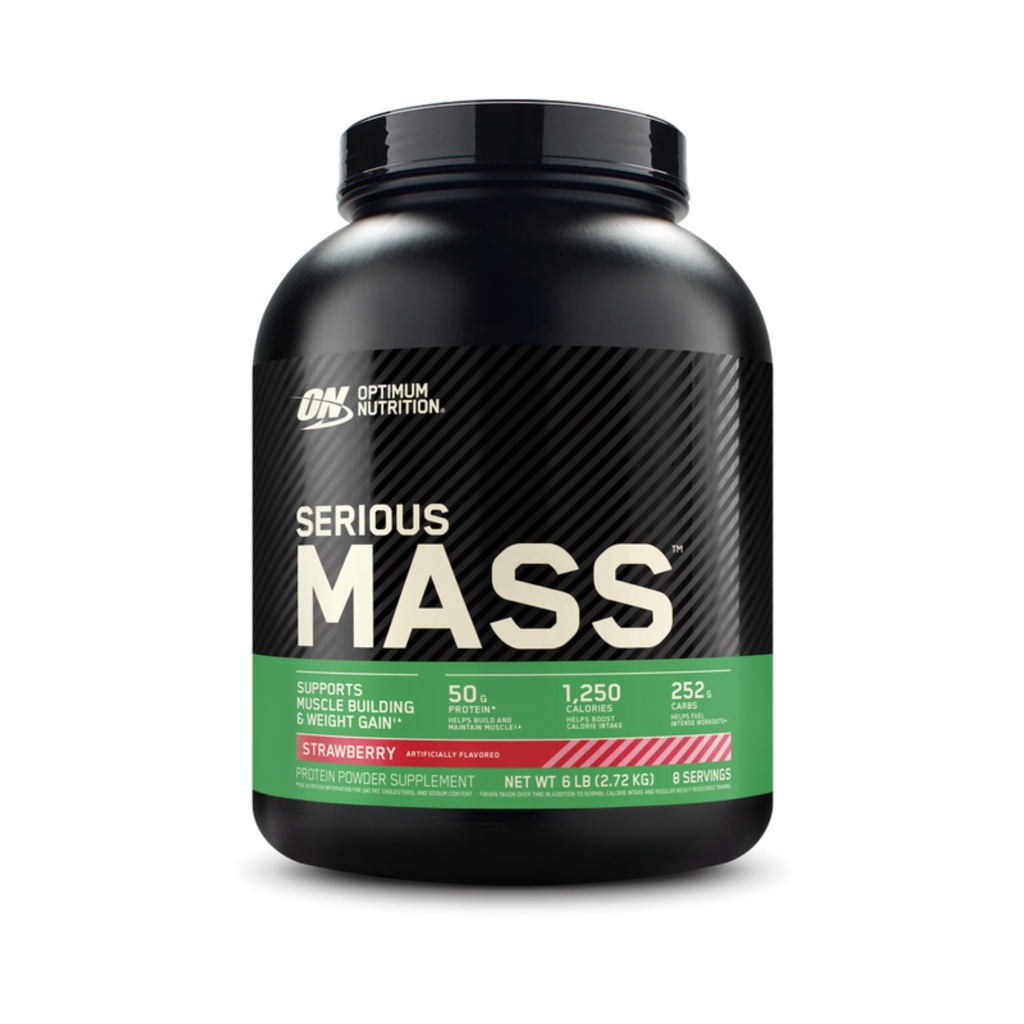 Optimale voeding Serieuze massa, gewicht Gainer Proteïne Poeder, Massa Gainer, Vitamine C en zink voor Immune Ondersteuning, Creatine, Aardbei, 6 Pond (Verpakking mei Vary)