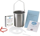 Purelife Detox Coffee Enema Kit - Made in USA - 2 Qt / Superior Non Toxic Made in USA Kwaliteit / 1 lb Purelife Ultra Light Gold Enema Coffee - Lab Getest met geen mycotoxines- Siliconen Tubing