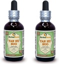 Yan Hu SUO (Corydalis Ambigua) Glyceriet, gedroogde wortels Alcoholvrije vloeibare Extract (Grote naam: HerbalTerra, Trots Made in USA) 2x2 fl.oz (2x60 ml)