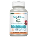 LIFETIME Quick Digest Digestive Enzymes - Plant Enzymes for Proteins, Carbohydratations, Fruits and Fruits - Digestive Health Support - Granaatappelsmaak - 90 porties, 90 Kauwtabletten