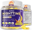 Melatonine 10mg Gummies, Nachttijd Metabolisme Gummy's voor volwassenen, Crush Overtollig hamsteren terwijl u rust, bevorderen gezonde Zzz's, met Magnesium, Ashwagandha, 5-HTP, GABA, 100% Drugvrij, Sugar Free,2Packs
