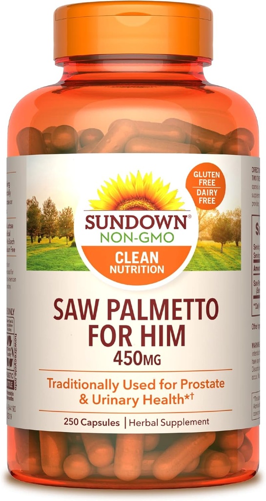 Sundown Saw Palmetto, 250 capsules