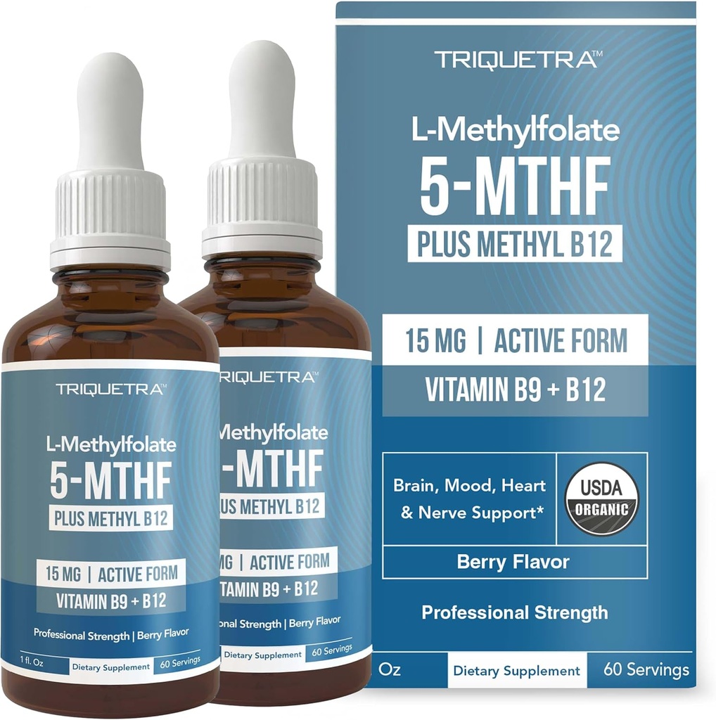 L Methyl Folate 15mg Plus Methyl B12 Cofactor 