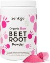 Biologische Beetwortelsappoeder, afkomstig van Raw Beet Extract, Hoog geconcentreerd & Hogere Potentie, Natuurlijke Nitraten & Antioxidanten voor Detox, Energie, Circulatie, Workout Herstel, Dagelijkse Superfoods(12.7 Oz)