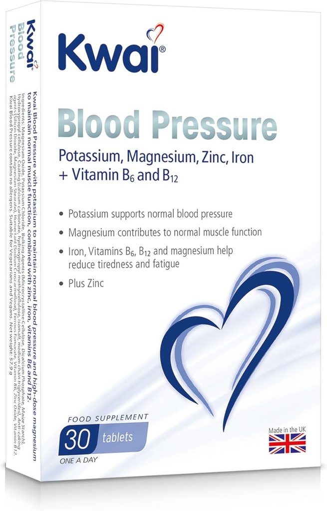 Kalium, magnesium 400 mg + vitamine B6 en B12 - 30 tabletten
