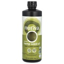 Nutiva Organic Cold-Pressed Ongeraffineerde ruwe hennepzaadolie, 24 ounce, USDA Biologische, niet-GMO, Whole 30 goedgekeurd, Vegan, Glutenvrije & Keto, rijk aan omega 3 & 6 vetzuren
