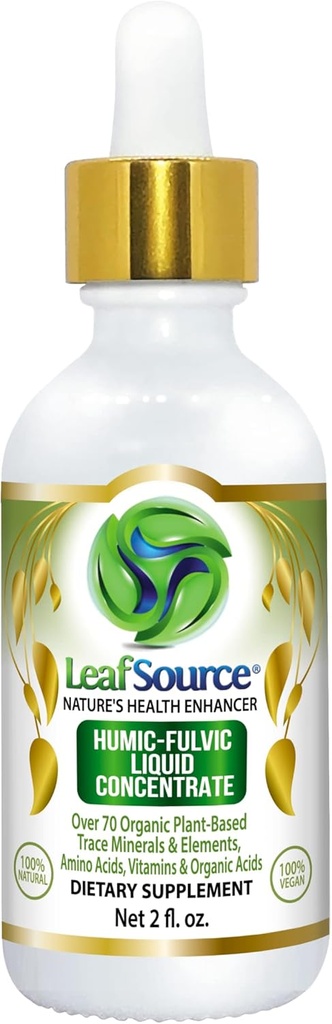 BIJSLUITER Humic Fulvic Acid Liquid 2oz Trace Minerals with Electrolytes Collages Vitamines Superior Humic to Fulvic Ratio More Energy Gut Health Joint Health Immune Support Hydration 180 serv