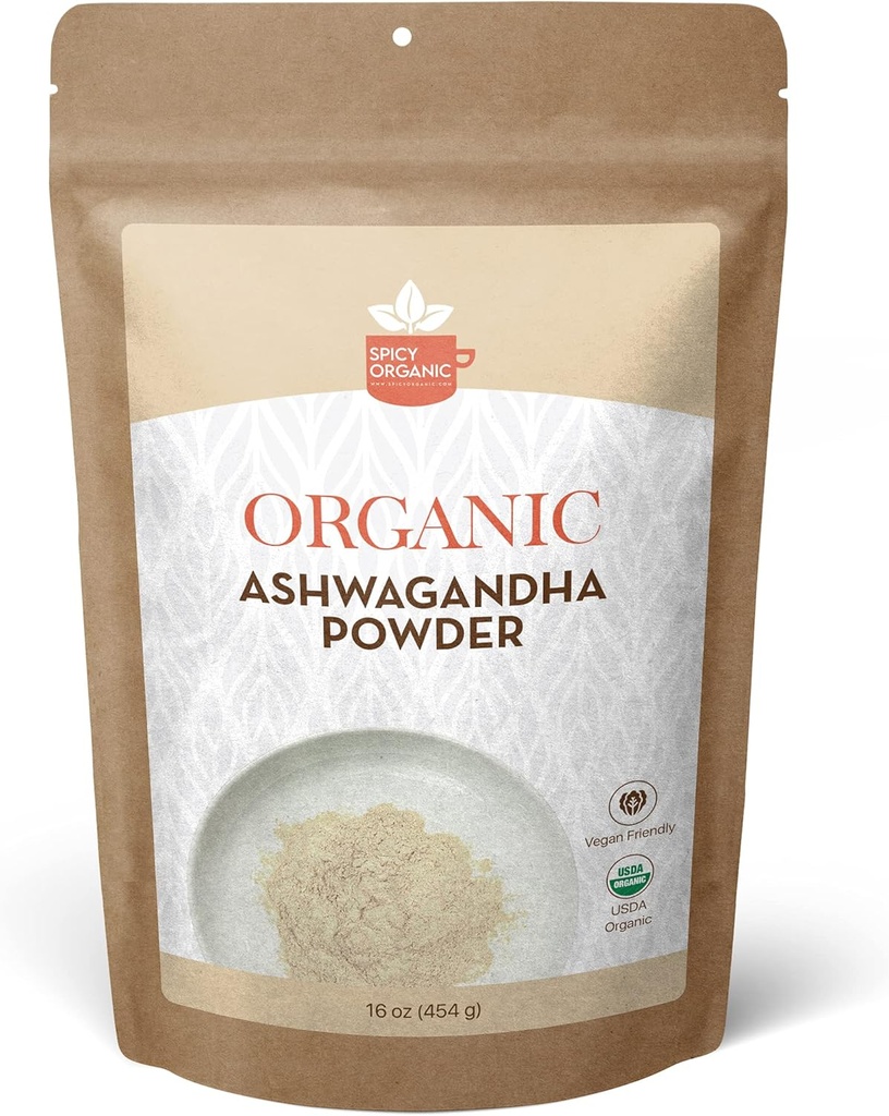 SPICY ORGANISC Organic Organic Ashwagandha Root Powder 
