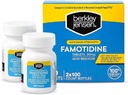 Berkley Jensen Résistance maximale Famotidine 20 mg - (200 Nombre), Comprimés réducteurs d'acide, soulage les brûlures d'estomac et l'indigestion acide induites par les repas, prévention des brûlures d'estomac toute la journée et soulagement