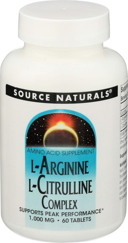L Arginine L Citrulline Complex Bron Naturals, Inc. 60 Tabs
