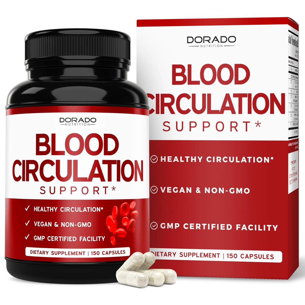 Bloedcirculatiesupplementen met Diosmin & More (150 capsules) Bloedstroomsupplementen voor mannen en vrouwen - Spider & Varicose Veins for Legs Support - Vegan & non GMO - 3rd Party Tested - USA Made