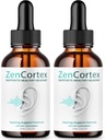 (2 Pack) Zencortex for Tinnitus Relief - Officiële Formule - Zencortex Drops for Ears, Zen Cortex 24 Tinnitus Drops Liquid Supplement Reviews, Zen Cortex Hearing Support Formula, Zencortex Oral (4oz)